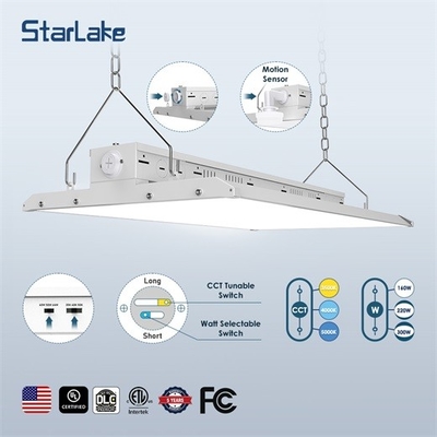 টেকসই 80W 110W 165W 220W 225W 300W LED লিনিয়ার হাই বে লাইট সাসপেন্ডেড ইনস্টলেশন সহ 13000lm অ্যালুমিনিয়াম ফিক্সচার