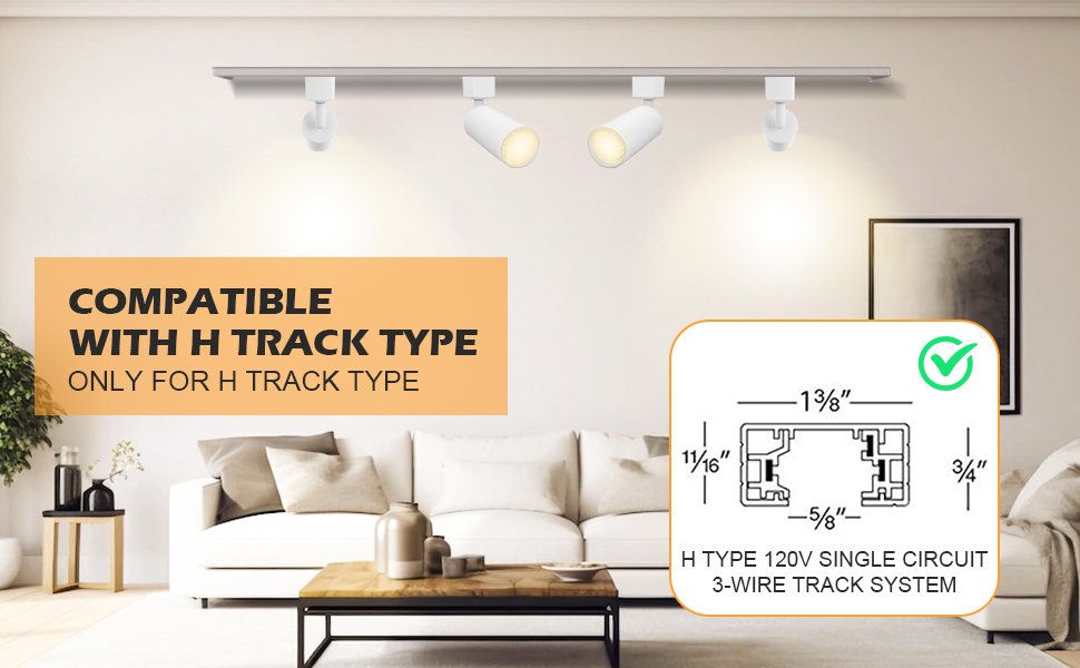 2700K-4000K LED স্পট লাইট ফিক্সচার, 110Lm/w IP20 LED ট্র্যাক ল্যাম্প 2